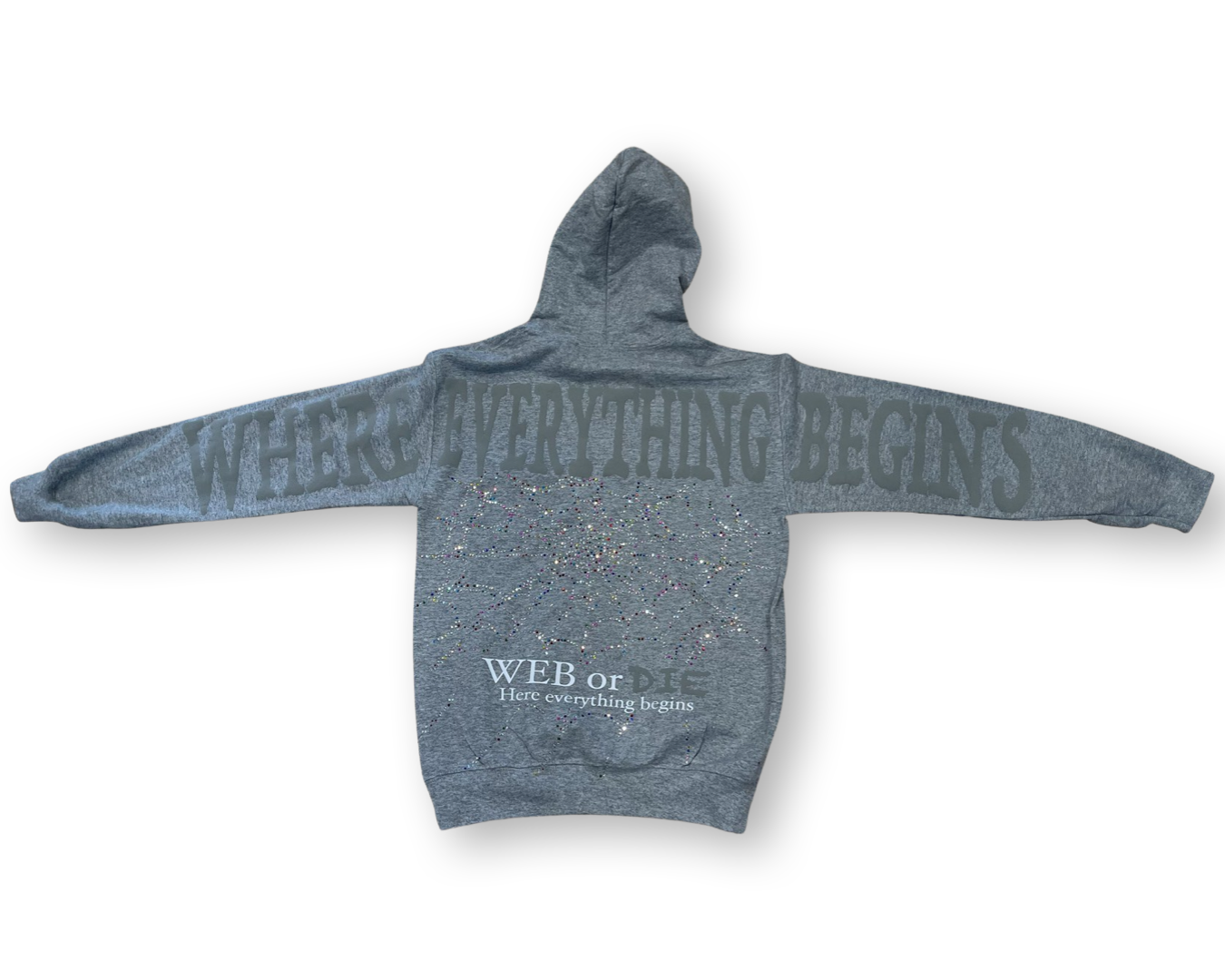 WEB or Die Hoodie V.2 'Grey'