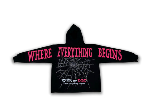 WEB or Die Hoodie V.2 'Pink'