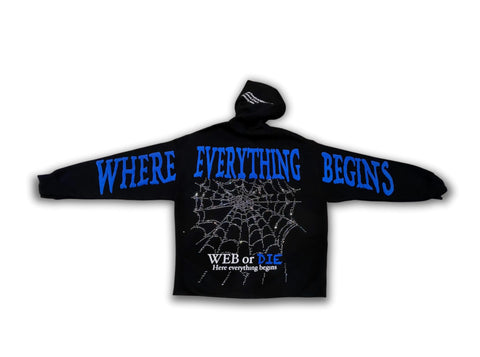 WEB or Die Hoodie V.2 'Blue'